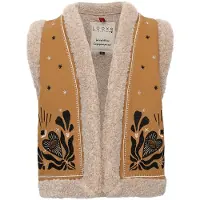 LOOXS Lammy boho gilet borduursels voor meisjes in de kleur