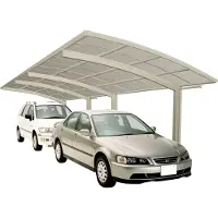 Ximax - 76012 - Aluminium Carport Portoforte Type 60 Tandem Roestvast staal look