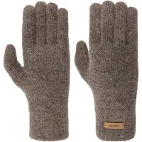 Barts Vingerhandschoenen 'Witzia' lichtbruin / bruin gemêleerd