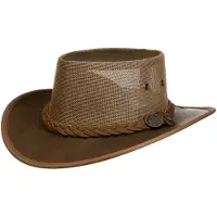 Scippis Brandon Mesh Crown Leren Hoed by Scippis