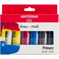 Amsterdam Acrylverf Primary Set 6 x 20 ml