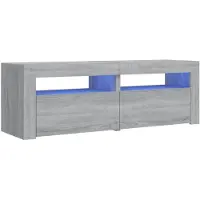 vidaXL Tv-meubel met LED-verlichting 120x35x40 cm grijs sonoma eiken