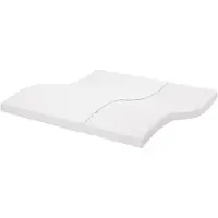 vidaXL Schuimmatras 7 zones hardheid 20 ILD 200x200 cm wit