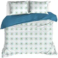 De Witte Lietaer Dekbedovertrek Saga Exotic Plume Percal-260 x 200 / 220 / 240 cm | Extra Breed