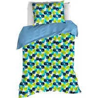 De Witte Lietaer Dekbedovertrek Whimsy Blue Blizzard Percal-140 x 200 / 220 cm | 1-Persoons