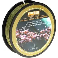 PB Products Hollow Kevlar Snagleader 50m 80LB Gravel