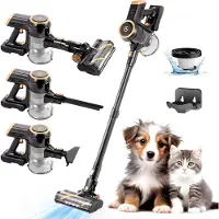 AG AG4200 Steelstofzuiger Draadloos - Stofzuiger Zonder Zak - Geschikt voor Dierenharen- Krachtig -Kruimeldief- Draadloze Stofzuigers - Steelstofzuigers - Kruimelzuiger - Compact & Licht