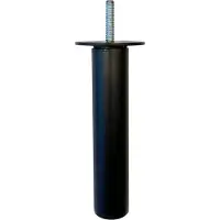 Furniture Legs Europe Stalen verstelbare meubelpoot zwart rond ø 3 cm en hoogte 15,5 cm (M8)