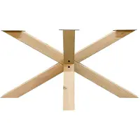Furniture Legs Europe Spinpoot van eikenhout ongelijkzijdig matrix 160 bij 70 cm en hoogte 72 cm (10 x 10 cm)
