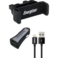 Energizer CKITB2CLI3 Car Kit - 3.4A - 2USB - Air Vent Oplader - Incl. Lightning Kabel