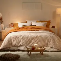De Witte Lietaer Dekbedovertrek Tango Cleo Copper Flanel-260 x 200 / 220 / 240 cm | Extra Breed