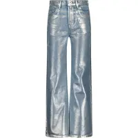 Vingino Wide Leg Jeans Cato Metallic Meisjes Zwart 164