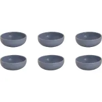 Palmer - Schaal - Kom - Sandy Loam - 30 cl - 12 cm - Blauw - Stoneware - Bordenset - 6 stuks