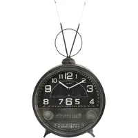 Non-Branded Non Branded klok Junior rond 30 cm staal/nikkel grijs