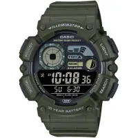 Casio Collection WS-1500H-3BVEF Horloge - Kunststof - Groen - Ø 46 mm