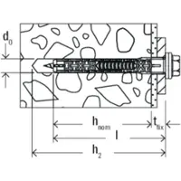 Fischer 562168 DuoXpand FUS Constructie plug 100 mm 10 mm 50 stuk(s)