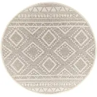 The Carpet Calgary – Modern vloerkleed in boho-stijl, geschikt voor keuken & eetkamer, beige, 120 cm rond