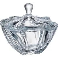Crystalite Bohemia Neptune bonbonniere met deksel 19 cm.