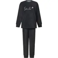 Lunatex - Dames Huispak - Pyjama - Zwart - Maat L