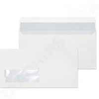 Raadhuis dienstenvelop - 110x220mm - DL (EA5/6) - venster links - gegomd - wit - 500 stuks - RD-202020