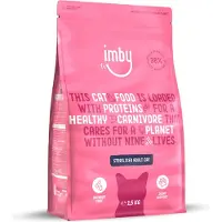 Imby Kattenvoer droogvoer met insecten - 100% natuurlijke kattenbrokken - insecteneiwit - hypoallergeen - kattenvoeding - kattenkorrels droogvoer kat - 3kg