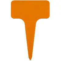 Combicraft steeketiketten met bordje 60x96mm oranje - per 100 stuks