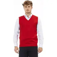 Alpha Studio Rode V-hals Veste Al23582