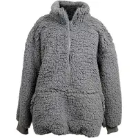 Unique living Hoodie willow 60x67 cm dark grey