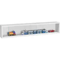 Vdd Vitrinekastje staande hangende wandvitrine - schuifdeuren - 95 x 18 x 12 cm