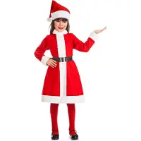 Boland - Kostuum Carol Claus (7-9 jr) - Kinderen - Kerstvrouw -