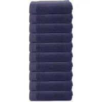 The One Towelling Organische Handdoeken Set - 10 Stuks - 50 x 100 cm - Hotelkwaliteit - Handdoekenset - Badhanddoek - Organisch katoen - Denim