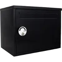 Rottner Pakketbrievenbus Nathan gegalvaniseerd staal - 35x45x31cm - Zwart