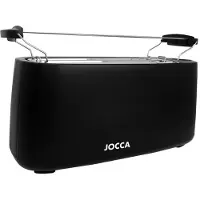 Jocca 2312, voor 4 sneetjes, zwart, met knoppen, draaibaar, 1400 W, 220 - 240 V, 50 - 60 Hz