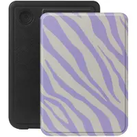 Selencia Vivid Bookcase voor de Kobo Clara Colour / Clara BW - Zebra Light Lilac