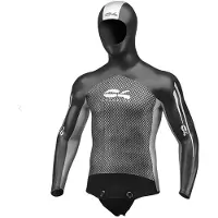 C4 Freediving Sideral 5 Mm Freediving Jacket Zwart,Grijs 4 Man