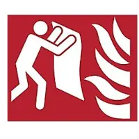 Tarifold Veiligheidsbord Brandblusdeken Klevend, schroeven PP (Polypropeen) 20 x 0,14 cm 3 Stuks
