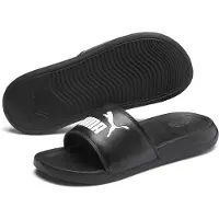 Puma Popcat 20 Slippers Kids Zwart Wit