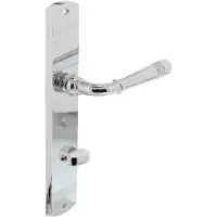 Intersteel Deurkruk Helena op schild 235x45x8 mm met WC63/8 mm chroom