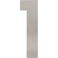 Intersteel Deurbeslag | Huisnummer 1 | | 30 cm (XL, Geborsteld RVS)