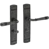 Intersteel Klassieke deurklink Helena WC-sluiting 63/8 oud grijs