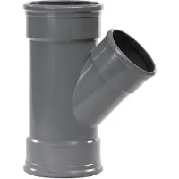 PVC handel Manchet t-stuk 45° m-m, verlopend-250 x 125 x 250 mm