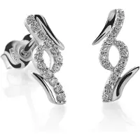 Orphelia OD-5323 - Oorstekers - 18 Karaat Witgoud / Diamant 0.16 ct
