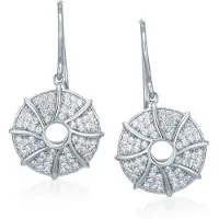 Orphelia Dames 925 Sterling Zilveren Dangle Oorbellen - Zilver ZO-5169