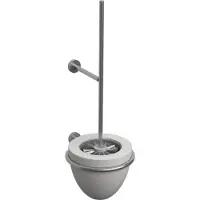 Clou Slim Closetgarnituur Wand-model RVS Geborsteld