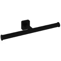 Hotbath Dubbele Toiletrolhouder Gal Mat Zwart