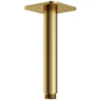 Hotbath Gal plafondbuis 15cm geborsteld messing PVD