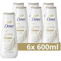 Dove 6x Verzorgende Douchegel Nourishing Silk 600 ml