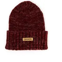Sinner Muts Unisex Avelin Beanie Melange Burgundy