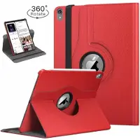 Ntech Hoes geschikt voor Apple iPad iPad Pro 11 inch hoesje 360° Rotating hoesje Case + 4 in 1 Styuls Rood