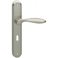 Intersteel Deurkruk George op langschild sleutelgat 56mm - nikkel mat